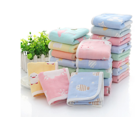 Les nourrissons couvrent le tissu de coton de jacquard de couverture 170gsm aucun agent fluorescent
