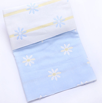 Tissu de coton vif de jacquard de modèle deux couches de stabilité élevée confortable