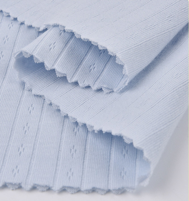Le coton complet antibactérien Gauze Fabric naturel 40S tricotent le jacquard de double barre