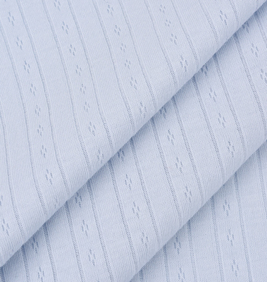 Débardeur naturel de jacquard de barre de Gauze Fabric Material 200GSM de plein coton