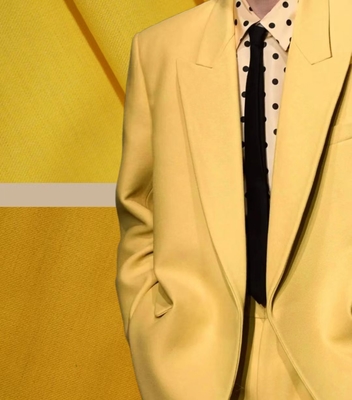 5% de laine 2% de tencel 2% de spandex 2% d'acide 73% de polyester et 15% de tissu rayon blazer