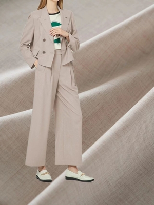 66% de polyester 30% de rayon 4% de spandex Matériau d'affaires Uniforme Vêtement Pantalons et jupes Costumes de voyage Tissu
