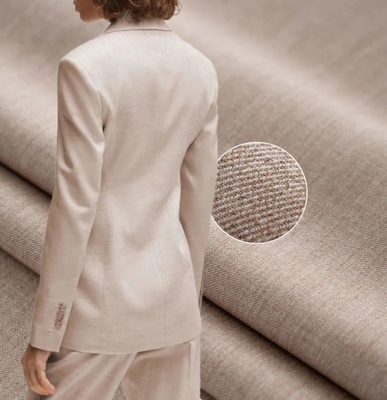 66% de polyester 30% de rayon 4% de spandex Matériau d'affaires Uniforme Vêtement Pantalons et jupes Costumes de voyage Tissu