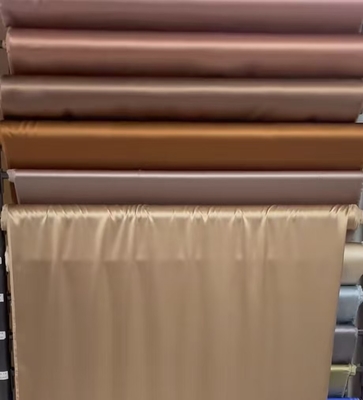 Satin à double face, imitation de soie 97% polyester 3% spandex satin polyester 190gm chemises de soirée chemises et foulards