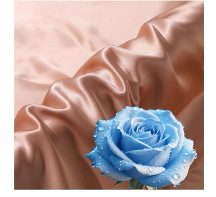 Imitation de soie 95%Polyester 5% Spandex Satin Polyester 120gm Vêtements actives Cocktail Dresse Tissu