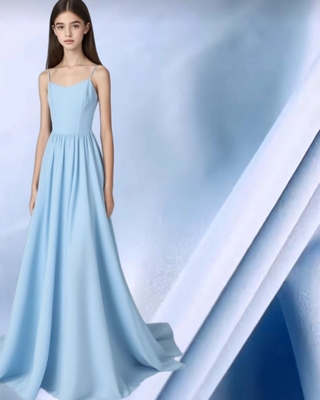 74% polyester 26% T800 210gsm Robe de soirée Vêtements de soirée