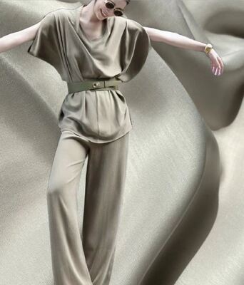 Fibre de cellulose régénérée 100% Cupro 113gsm Tissu tissé Cupro Vs Viscose