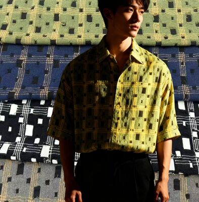 100% coton Cheche 130gm T-shirt de mode Tissu en carton Tissu mélange artistique