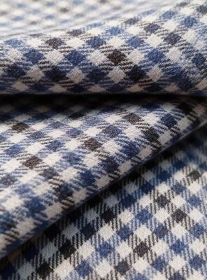 27% Rayonne 70% Polyester 3% Élasthanne 260gsm Tissu à carreaux infroissable et durable à texture lisse