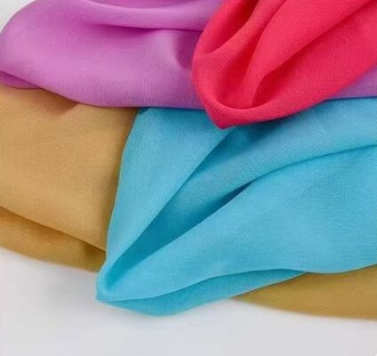 75GSM Tissu de chiffon au toucher doux Tissu de chiffon pour robe de mode Tissu de chiffon léger