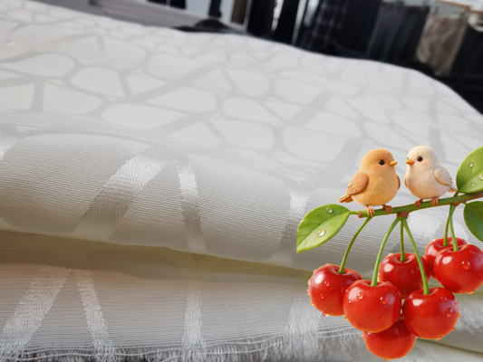 Tissu de costume jacquard en mélange d'acétate de luxe à 50 % de 225 g/m² – Élégance d'aspect soie pour la mode féminine contemporaine