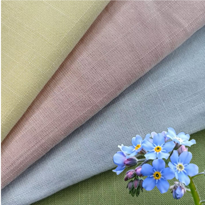 220 GSM Tissu rayonné de lin résistant aux rides respirant pour chemises et chemises