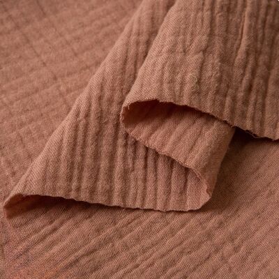 130GSM 100% coton double gaze Tissu respirant coton biologique mousseline Tissu pour vêtements pour bébé