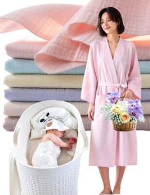 Tissu double gaze 100 % coton | Tissu mousseline pour bébé | Tissu Gaze De Coton