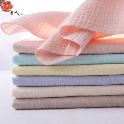 Tissu double gaze 100 % coton | Tissu mousseline pour bébé | Tissu Gaze De Coton