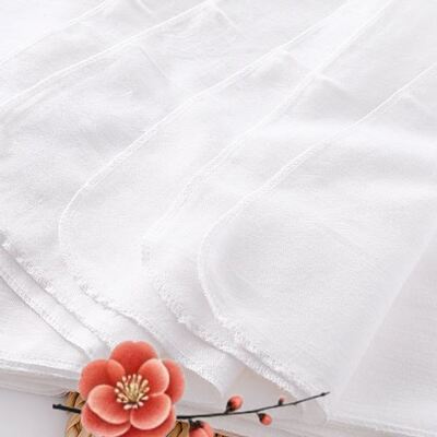 70% de fibres de bambou de qualité supérieure et 30% de coton peigné en double gaze avec 40S de fil fin et 100 GSM pour une douceur luxueuse
