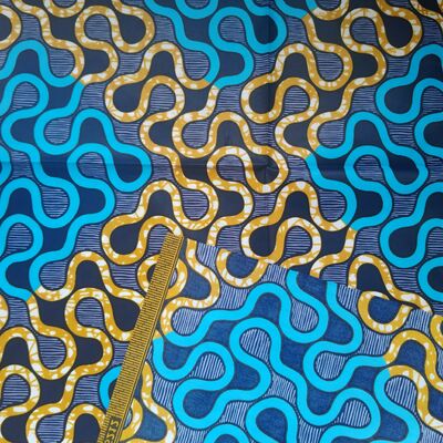 Tissu africain en cire 100% coton avec une grande résistance aux plis et des couleurs vives pour robes Ankara et Kitenge