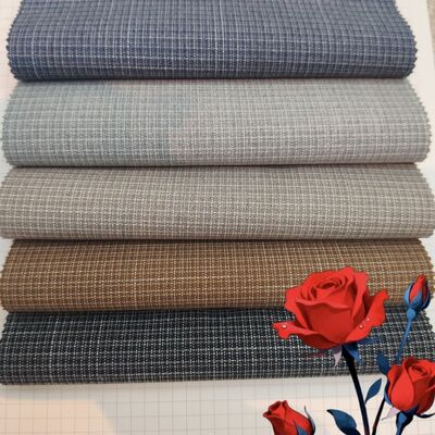 70% Polyester 27% Rayon 3% Élasthanne Tissu à carreaux teint en fil 175 g/m² pour uniformes