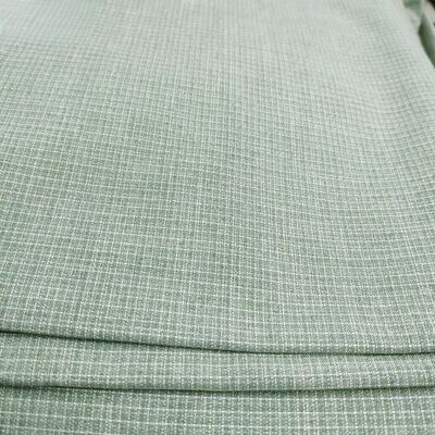 Tissu d'ameublement TR 240 g/m² avec motif à carreaux subtil - 85 % polyester, 11 % rayonne, 4 % élasthanne, tissu d'uniforme