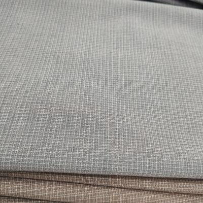 Tissu d'ameublement TR 240 g/m² avec motif à carreaux subtil - 85 % polyester, 11 % rayonne, 4 % élasthanne, tissu d'uniforme