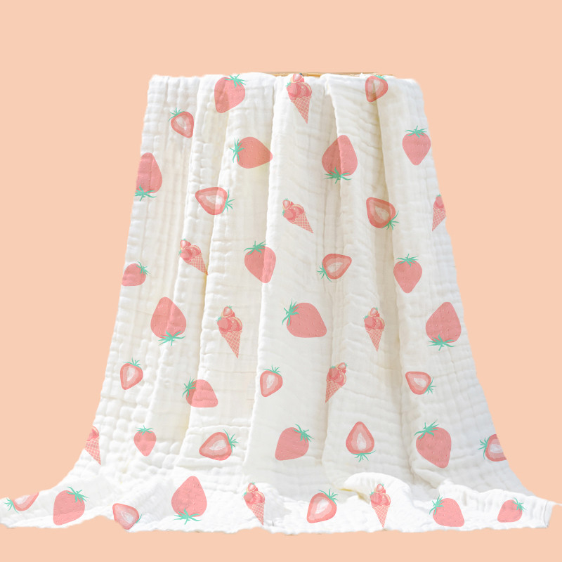 le bébé de l'impression 100%Cotton enveloppent les loisirs tissés 40S occasionnel de femmes trois couches que les nourrissons couvrent le tissu couvrant de Guze de crêpe